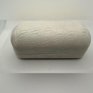 Oakley Cream Sunglass Case with Embossed Elegance